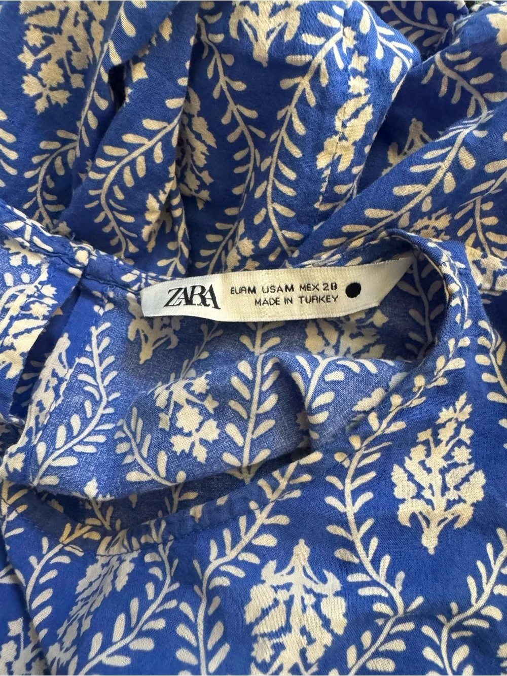 Zara printed blouse